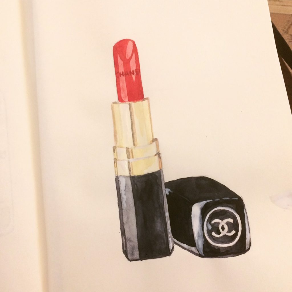 New illustration: Chanel lipstick